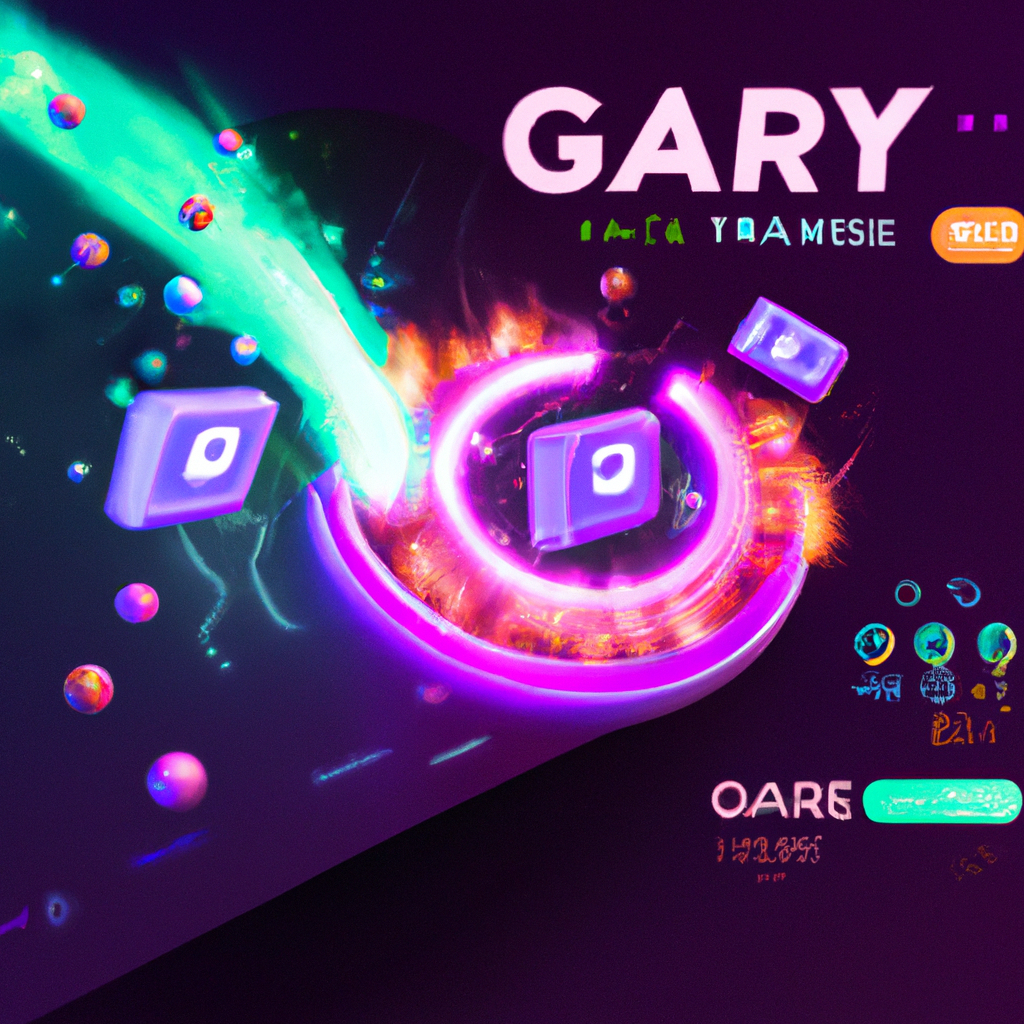 Gameplay snapshot: neon arena with HUD and score streaks